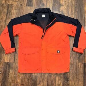 Carhartt Men's Utility Jacket Orange Black Vintage Nylon